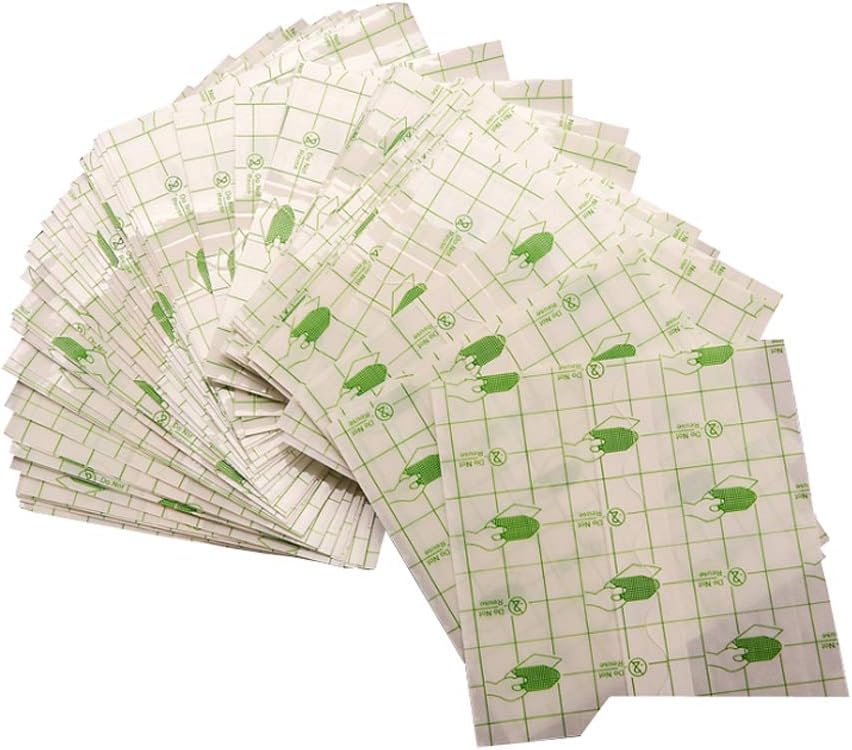 100kos Vodoodporne Transparent Stretch Adhesive Bandage Roll: Transparent Film Oblačenje Second Skin Healing Protection Clear Adhesive Bandages Tattoo Izdelki (2,8*3.1inch)