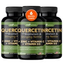 Gade Nutrition Quercetin z vitaminom C, cink & Sting Nettle - Nettle Quercetin - Quercetin 500mg - Quercetin z bromelainom - cink Quercetin + vitamin D3-360 Veggie Caps - 6 Mesec dobave
