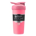 BlenderBottle Sport Izolirana plastenka za stresanje iz nerjavečega jekla z žico Whisk, 24-Ounce, Pink – Beljakovine Shake & Hidracija za športnike & Fitness Enthusiasts, enostavno mešanje, ohranja pijače hladno, zaklenjeno Lid
