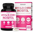 Myo-Inositol & D-Chiro Inositol dodatek za ženske (120 kapsul, 2050mg na služijo Ideal 40:1 Razmerje Myo Inositol) Hormonsko ravnovesje za ženske - tretja stranka testirana, Vegan Safe & ZDA Made - 120 Count