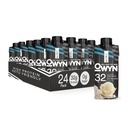 OWYN Pro Elite Vegan rastlinsko-bazen visoko-proteinski Shake, Vanilla, 24 Pack, 32g rastlinskih beljakovin, Prebiotiki, Superfoods Greens for Workout and recovery, 0g neto ogljikovih hidratov, nič sladkorja, Keto (24 Pack)