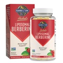 Vrt življenja liposomski Berberin in kromov pikolinat za že zdrav krvni sladkor, glukoza Presnova in holesterol – Probiotiki za enostavno prebavo – ne GSO, Gluten brez, Košir, 30 Servis