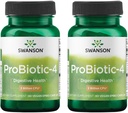 Swanson probiotic-4 3 milijarda Cfu 60 Veg Caps (2 paketa)