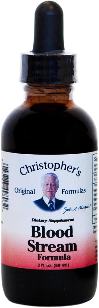 Christopher's Original Formula Blood Stream Formula, 2 oz Glicerin ekstrakt - naravna zeliščna mešanica