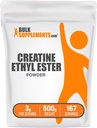 BulkSupplements.com Kreatin etil Ester HCl prašek - Kreatin dodatek, Kreatin etil Ester prašek - Unflavored & Gluten Free, 3g na serviranje, 500g (1,1 lbs) (Pack of 1)