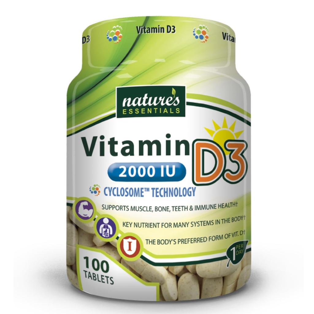 NATURE'S ESSENTIALS Vitamin D3 2000IU