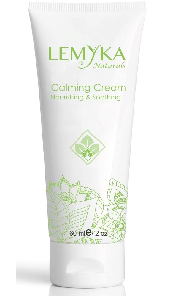 LEMYKA Natural Eccema Cream z ceramidi, Srbečica in rdečina Relief za Atopic Dermatitis, Psoriaza, Kopriva, Organic Healing Mazilo dolgotrajen vlažilna, Paraben-free, Fragrance-free, 2oz