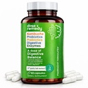 Odmerek digestivnega ravnotežja-Gut Health Supplement-USDA-Kombucha, 7 Probiotični sevi in prebiotiki za mikrobiome-prebavne encime za prebavne prebavne olajšave za ženske in moške