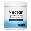 Nektar Brez sladkorja Elektroliti v prahu - Organski sadež Brez sladkorja ali kalorij - Hidracija Prašek za dehidracijo Relief in hitro rehidracijo - Keto in Paleo (Orange 40 Serving Tub)