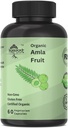 Organske kapsule Amla - indijska kosmulja za naravni vitamin C, podpora za kožo in lase 60 kapsul