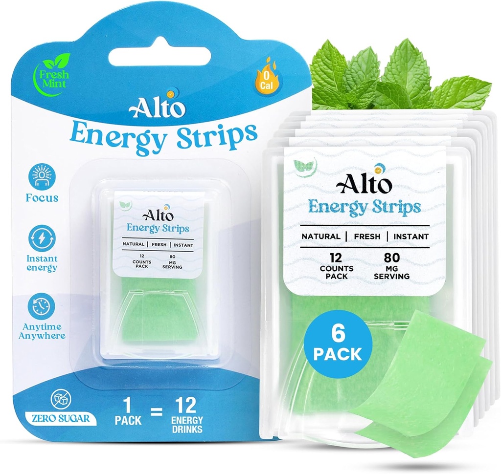 Alto energijski trakovi z 80 mg naravnega kofeina na postrežbo – 10X hitrejša absorpcija 