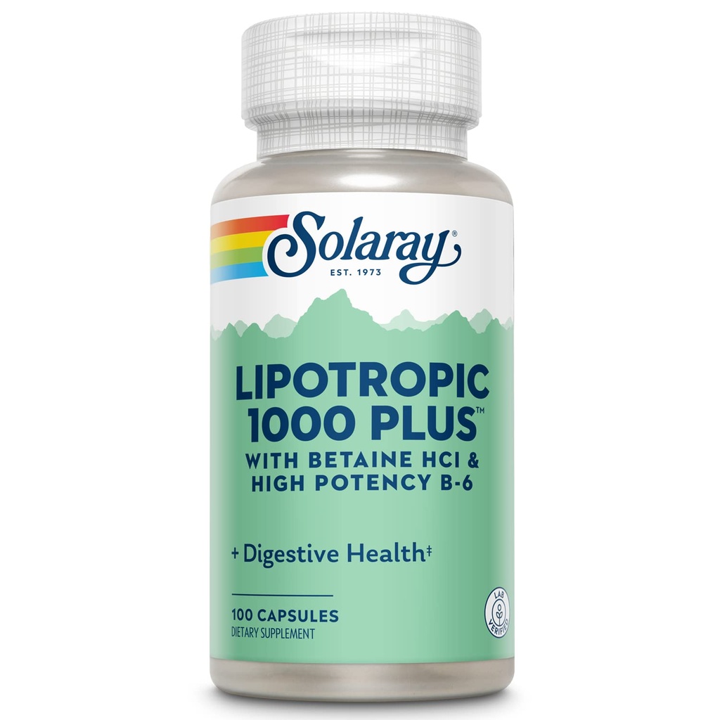 SOLARAY Lipotropic 1000 Plus Vitaminske kapsule 100 Število