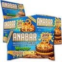 Anabar Protein Bar, Candy Bar z beljakovinami, Neverjeten okus protein Bar, Brez sladkornih alkoholov, Visoke beljakovine, Neverjetno okusno (12 Barov, Mlečna čokoladna pošast piškotov Crunch)