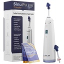 SinuPulse Popotnik s 30 Sinuair Packets - Akumulatorsko pulziranje Nasal namakanje Sinus Rinse sistem, prostor varčevanje čistilo & Relief Machine za potovanje, bolj učinkovito kot Neti Pot ali nos Spray steklenice
