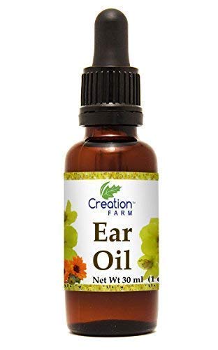 Creation Farm Uho kapljice z Mullein, Calendula, St Johns Wort, All Natural Herbal Relief za ušesni vosek Odstranjevanje, Uho Pomirjujoče, Srbeče razdražena, Zamašen ali suha ušesa Izdelano v ZDA