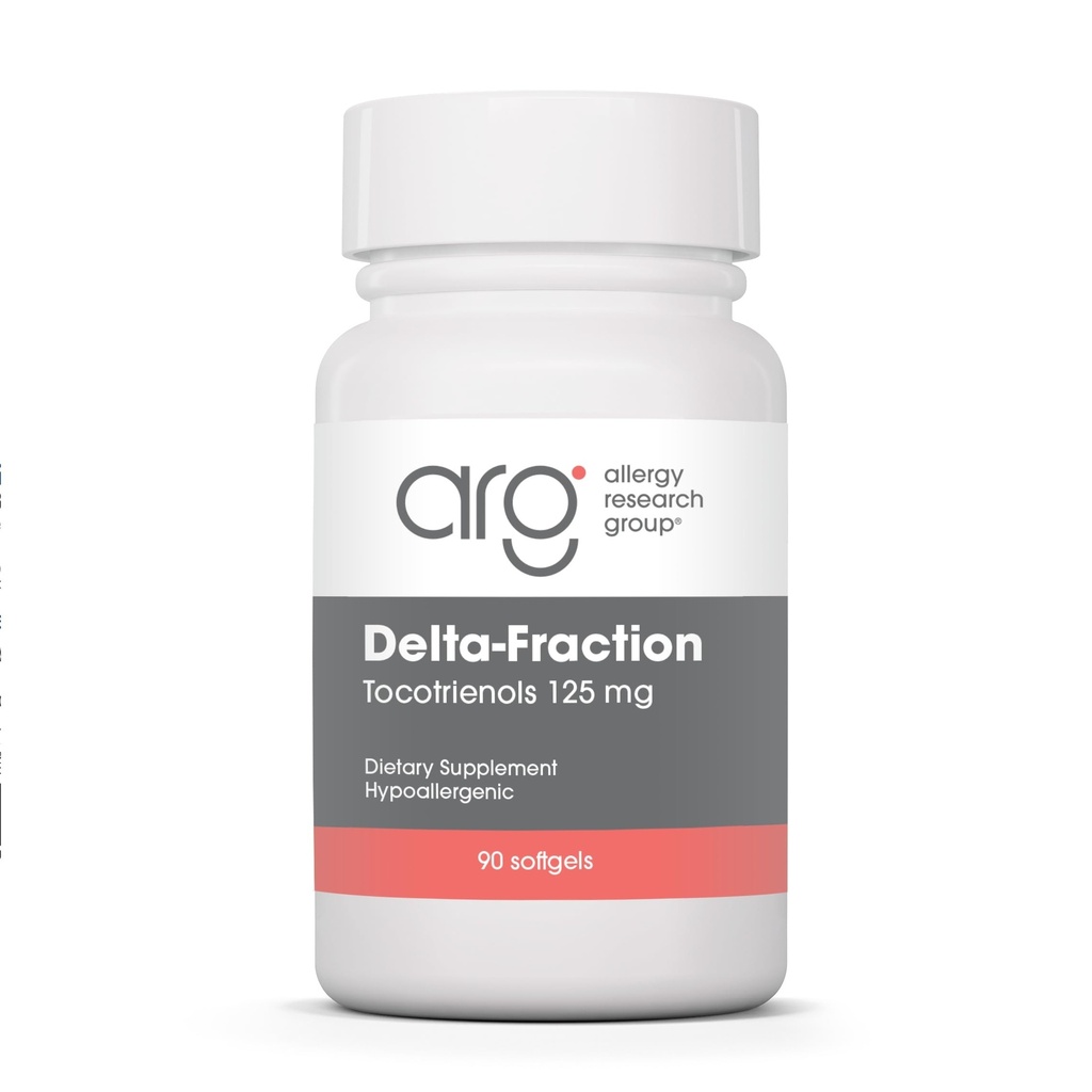 Alergija Raziskovalna skupina Delta-Fraction Tocotrienols Dodatek - 125 mg Vitamin E, Annatto, Gama, Tocotrienols Samo, Tocopherol-Free, Hypoallergenic, Softgels - 90 Count