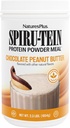 NaturesPlus SPIRU-TEIN, čokoladno arašidovo maslo - 2,3 lbs, pakiranje po 2 - na rastlinah osnovan beljakovinski prašek - vegetarijansko, gluten brez - 68 skupno serviranje