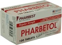 Pharbetol acetatofen 325mg Redna moč, Bolečina Reliever, Zvišana telesna temperatura Reducira tablete,100 Število (Pack of 1)