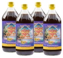 Tahiti Trader Island Style High Potency Noni Juice - Pure Noni Sadni sok fermentiran v kis - Organski antioksidant Superfood Podpora energetika in zdravje telesa - (32oz, 4 Pack)