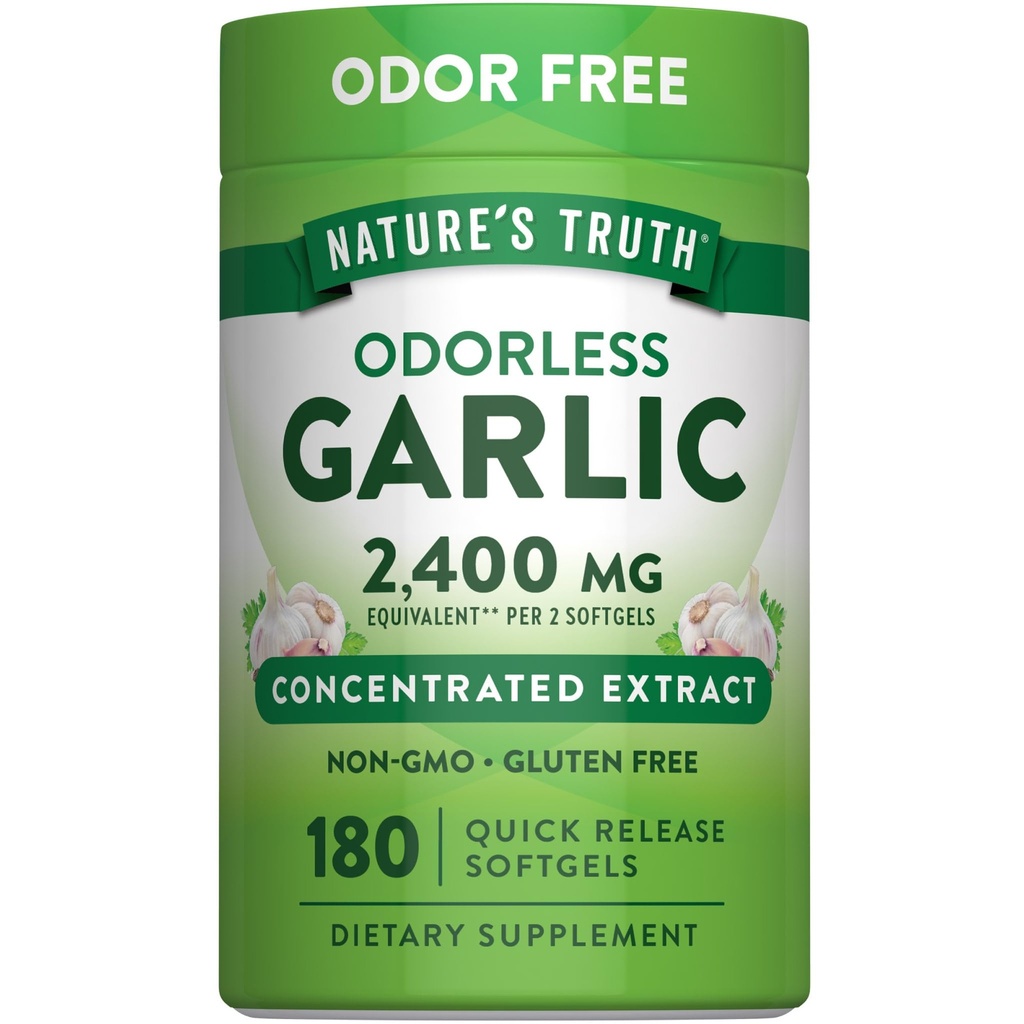 Narava je resnica Odorless česen softgels 