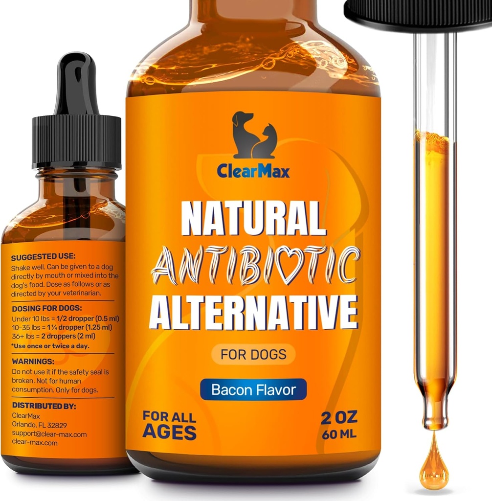 Dog Antibiotiki za okužbe, alergije, kašelj – Naravni Antibiotiki za pse z brusnice zagotoviti urinacijo in prebavo – naravne sestavine + slanina aroma – 2 Oz