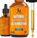Dog Antibiotiki za okužbe, alergije, kašelj – Naravni Antibiotiki za pse z brusnice zagotoviti urinacijo in prebavo – naravne sestavine + slanina aroma – 2 Oz