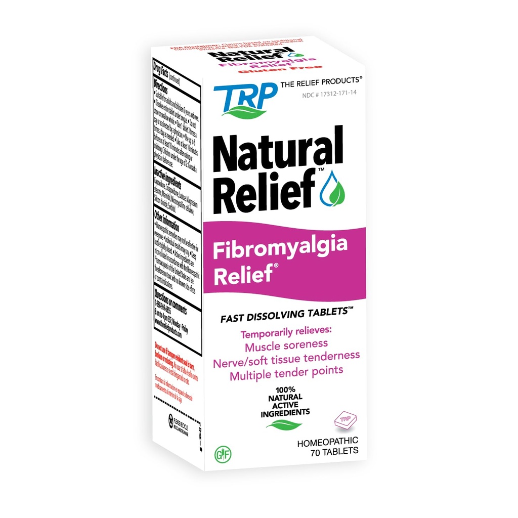 Relief izdelki Natural Fibromyalgia Začasno lajšanje mišične bolečine Discomfot občutljivost Težavnost gibanja in bolečine v sklepih - 70ct