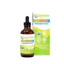 LiviaOne Dnevni tekoči probiotiki, USDA-Certified Organic Probiotics, Alergen- in Gluten-free Vegan probiotik za ženske in moške, Non-GMO in Raw, 4 Fl Oz (Pack z 1)