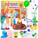UNGLINGA 30+ Eksperimenti Znanstveni kompleti za otroke, S.T.E.M Izobraževalni projekt Dejavnosti Igrače Darila za dečke, Kemijska zbirka, Bouncy Ball, Volcano Eruption