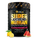ALPHA LION Superhuman Extreme High Stim Pre Workout Powder, Beta Alanine, L-Taurin & 356mg Tri-Source Caffeine za trajno energijo, dušikov oksid in citrulin za črpalko (21 Servinga, Slaughtermelon)