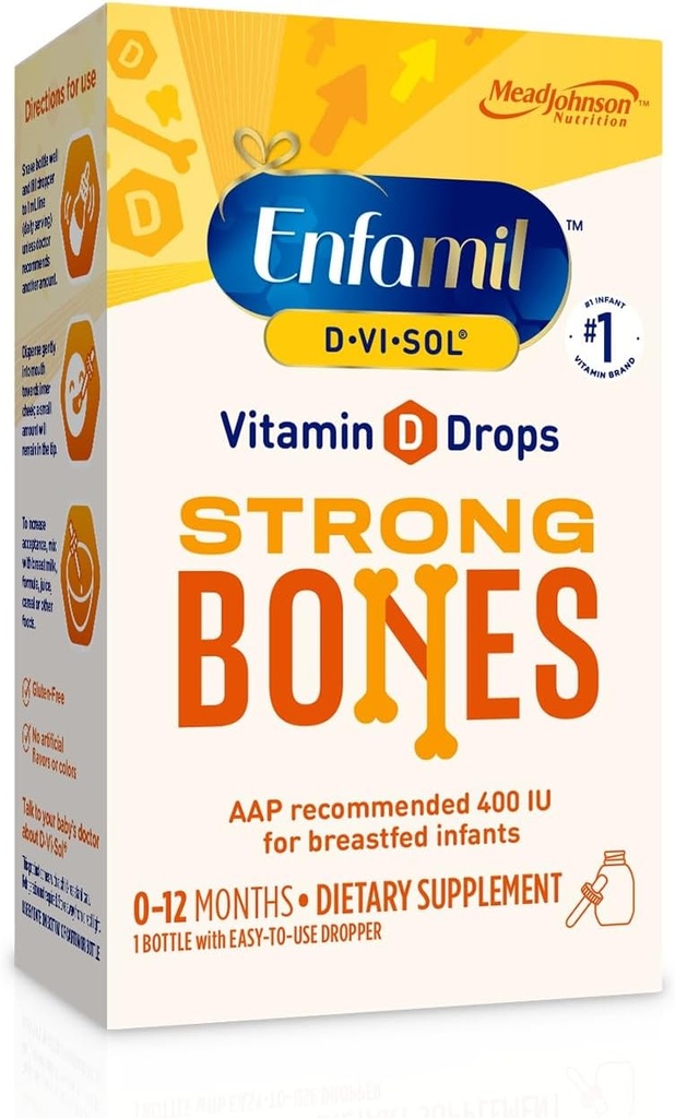 Enfamil D- Vi- Sol Vitamin D dodatne kapljice 50 ml (pake po 2)