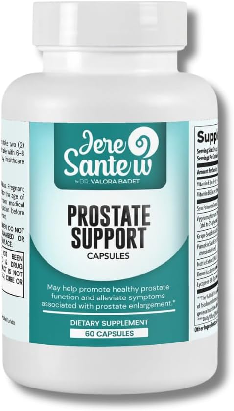 Podpora prostate z Saw Palmetto, Pygeum & Lycopen – Prostat Health & urinary Function Support – 60 Kapsule – naravna mešanica za moške Wellness – Made in USA