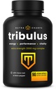 NutraChamps Tribulus Terrestris za moške, 2000mg dopolnilni Booster za energijo, Vitalnost, Stamina & Performance, Dodatna moč Saponins, 90 Veganske kapsule