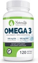 Trojna moč Omega 3 Ribje olje Kapsule 