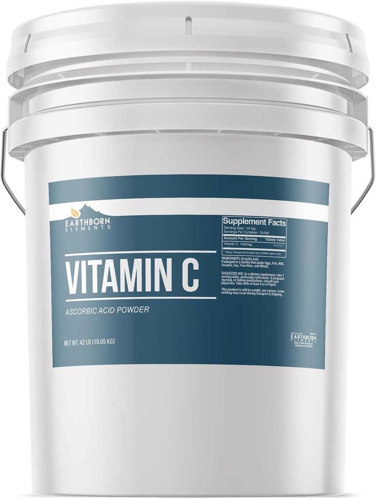 Zemeljski elementi Vitamin C Powder (5 galon), Askorbinska kislina, dodatek in čistilo