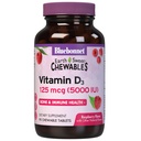 Bluebonnet Nutrition Earth Sweet Vitamin D3 5000 i.e. žvečljive tablete, Aids in Muscle & Skeletal rast, Non GSO, Gluten & Soy & mleko Free, Kosher, Raspberry, White, 90 Count
