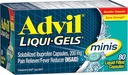 Advil Liqui-Gels Minis Pain Reliever in Reader Fever, Bolečina Medicina za odrasle z Ibuprofen 200 mg za lajšanje bolečine - 80 Tekoči napolnjenih kapsul