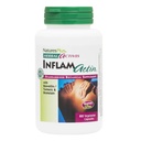 NaturesPlus Herbal Actives InflamActin - 60 Vegetarijanske kapsule - Zeliščni dodatek s kurkuma in bromelainom - podpira adaptogene funkcije - Vegan, Gluten-free - 30 Služabnikov