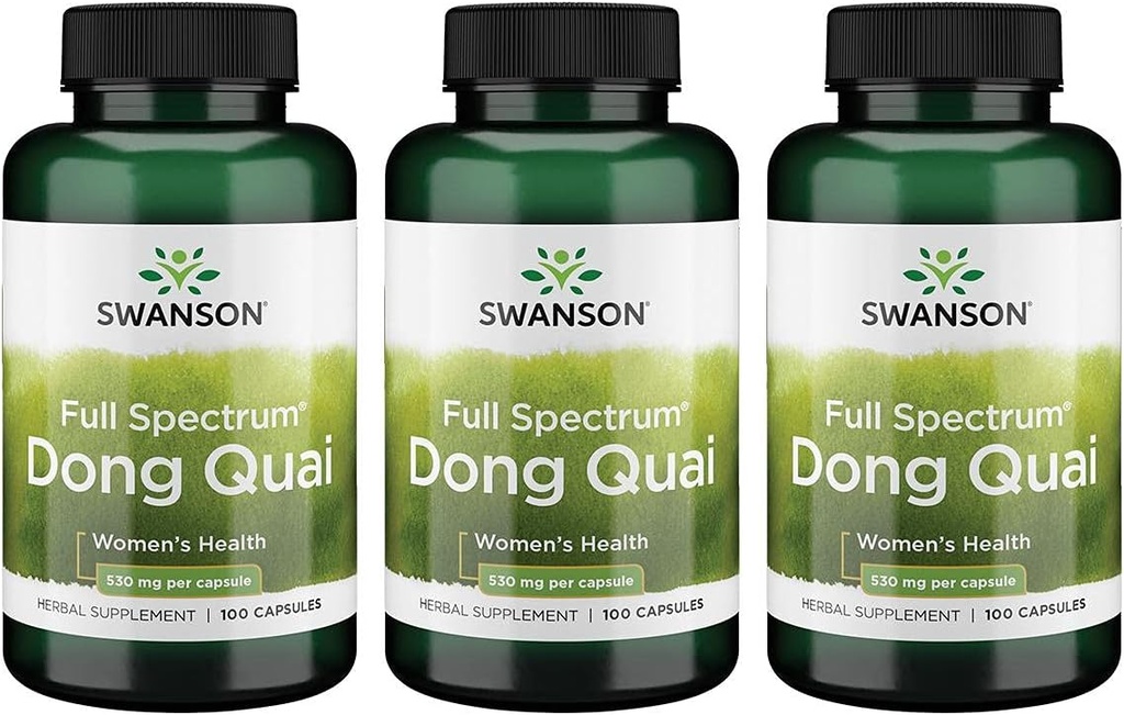 Swanson Dong Quai 530 Milligrams 100 kapsul 3 pakiranja
