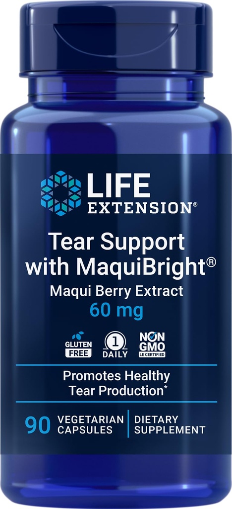 Life Extension Tear Support with MaquiBright, 90 vegetarijanskih kapsul