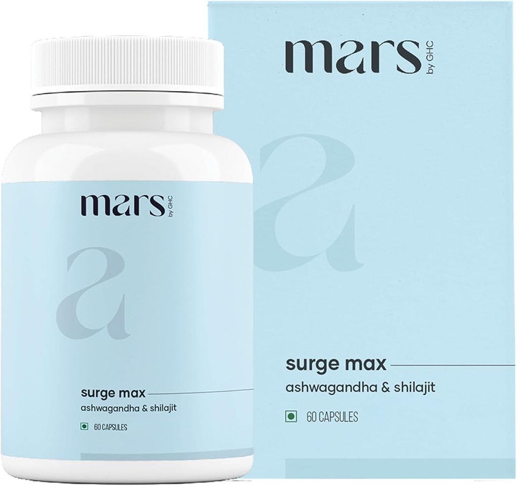 Mars Surgemax naravne kapsule s Shilajit & Safed Musli 