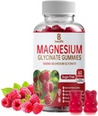 Magnezij Glicinat Gumies, Magnezij dopolnilo, Magnezij Glicinat, Vitamin C, D, B12, CoQ10, za mirno razpoloženje in mišice, spanje, za odrasle, 60 Gumies