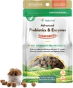 NaturVet Scoopables Napredni probiotiki za pse - žvečljivi pes probiotiki in prebavne encime - Podpora zdravo drobovje za vaš hišni ljubljenček - Hickory dimljen slanine aroma 