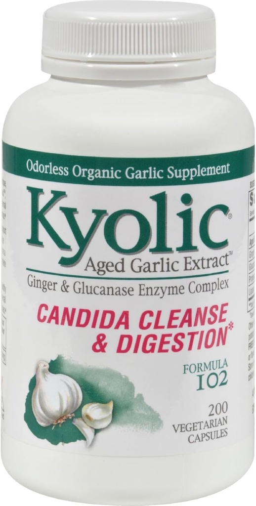 Kyolic #102 Česen W/Enzyme Veg 200 Cap