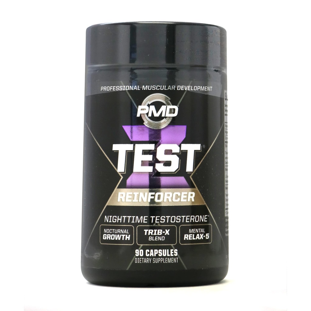 PMD Sports Z-Test Night Time Testosterone Podpora - Induktor spanja in sprostitev za največji anabolični učinek - Izboljšati okrevanje mišic, povečati rast mišic - 90 kapsul