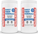 Yerba Prima Daily Fiber Formula - 20 oz Powder (paka z 2) - Nearomatična, koncentrirana mešanica topen / netopen, Psyllium Seme Husks, Acacia Gum, Apple Fiber dodatek - Rednost Colon Cleanser
