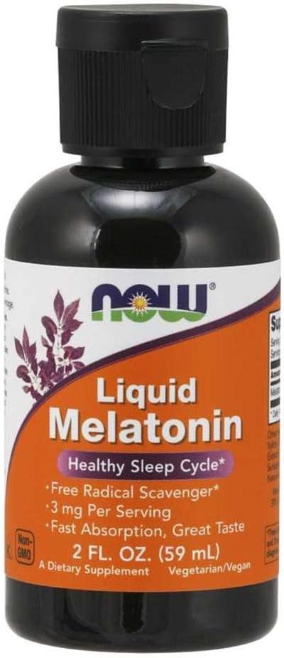 Zdaj živila tekoče melatonin, 2 Fl Oz, paket 2 (Packaging maj Vary)