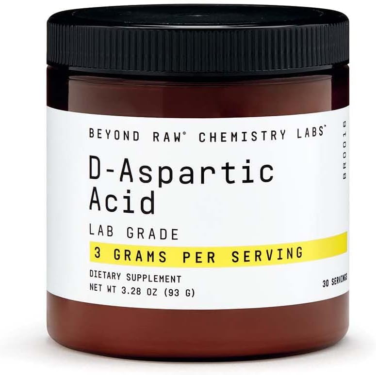 BEYOND RAW Chemistry Labs D-asparaginska kislina v prahu, razvoj mišic in okrevanje, 30 Servisi