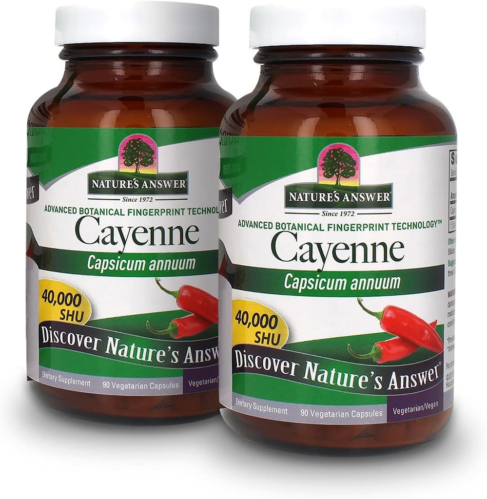 Naravoslovni odgovor Cayenne Pepper Powder Kapsula Supply, 90-Count 