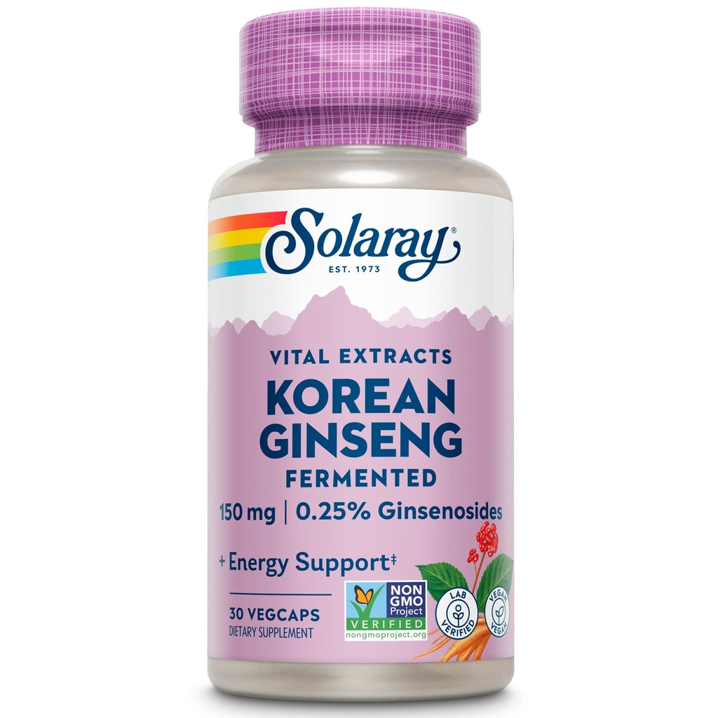 SOLARAY Fermentiran korejski ginseng korenski ekstrakt 